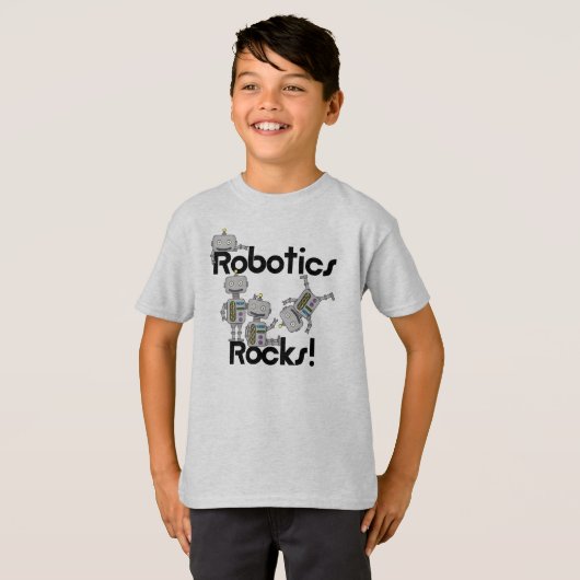 T-shirt Roches de robotique (Devant entier)