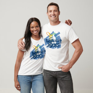 T-shirt Roches de tennis ! Longue chemise de sports de