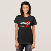 T-shirt Roches du Canada - se courbant (Devant entier)