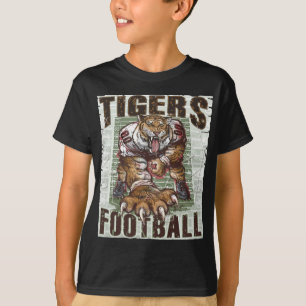 T-shirt Roches du football de tigres par des studios de