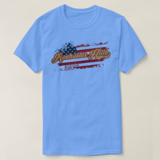 T-shirt Rochester Hills Michigan1 (Design devant)