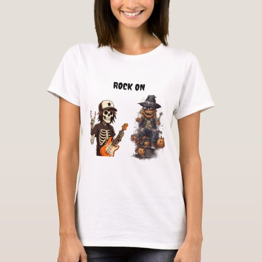 T-shirt Rocheuse Halloween sur scène (Devant)