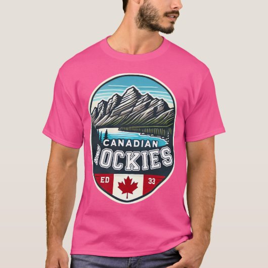 T-shirt Rocheuses canadiennes Canada Montagnes Rocheuses S (Devant)