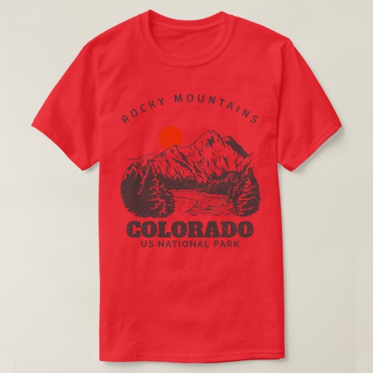 T-shirt Rocheuses US National Park Colorado (Design devant)