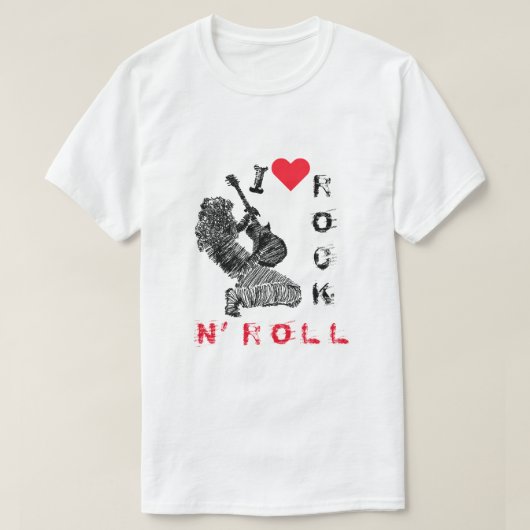 T-shirt Rock and Roll (Design devant)