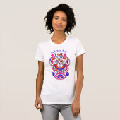 T-Shirt Rock and Roll Crâne de Sucre (Devant entier)