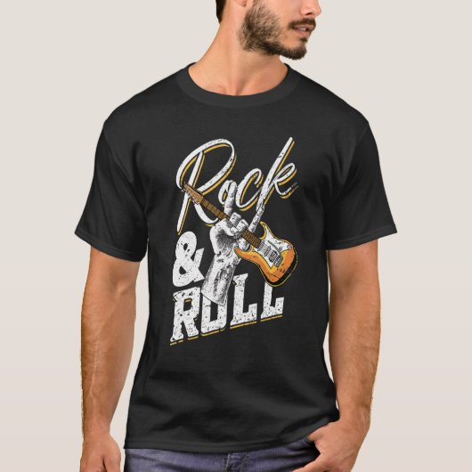T-shirt Rock And Roll Electronic Rock Guitare 2 (Devant)