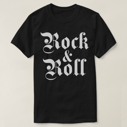 T-shirt rock and roll gothique (Design devant)