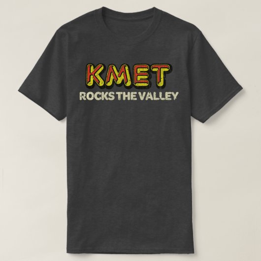 T-shirt Rock And Roll Music KMET Rocks The Valley 1974 (Design devant)