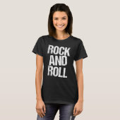 T-Shirt Rock and Roll Typographie Gras (Devant entier)