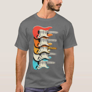 T-shirt Rock and Roll Vintage Music Guitar retro