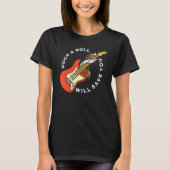 T-shirt Rock And Roll Vous Sauvera Long Live Rock Et Ro (Devant)