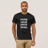T-shirt Rock Cary John et James (Devant entier)
