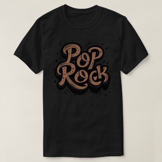 T-shirt Rock classique (Design devant)