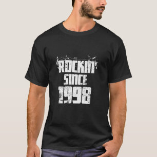 T-shirt Rock Classique d'Anniversaire Depuis 1998