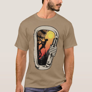 T-shirt Rock Climbing Bouldering Climbing Carabiner friend