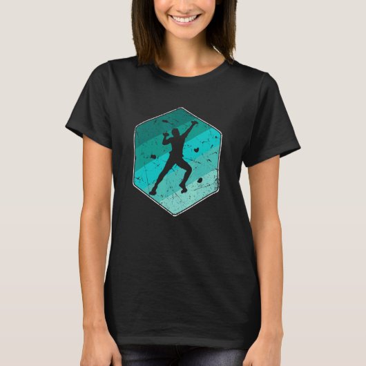 T-shirt Rock Climbing Bouldering Mountains Climber (Devant)