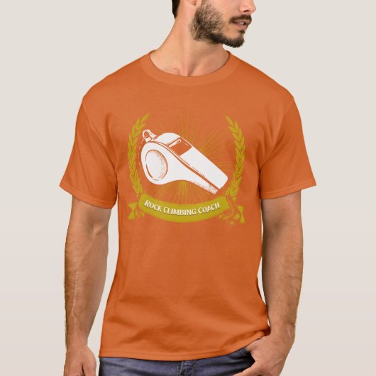 T-shirt Rock Climbing Coach Rock Climber Funny Bouldering (Devant)