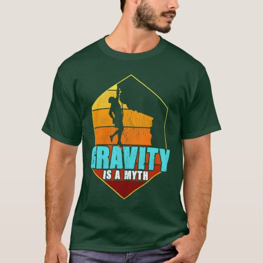 T-shirt ROCK CLIMBING Gravity is a girl (Devant)