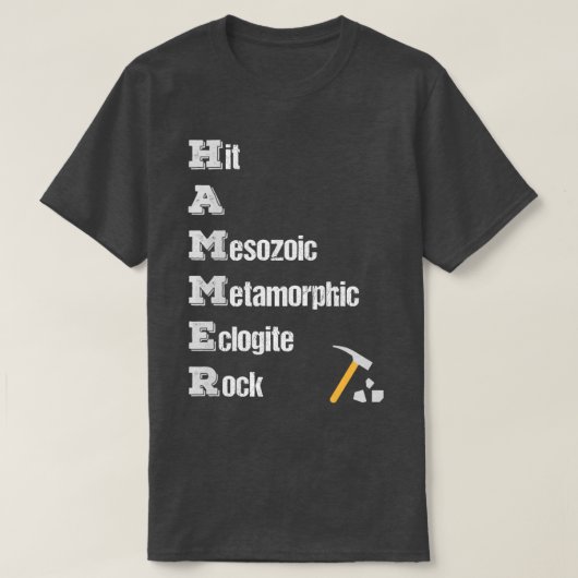 T-shirt Rock Collector Géologue Outils Rock Hound Hammer d (Design devant)