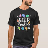 T-shirt Rock Collector - Keep Rocking (Devant)