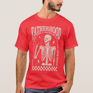 T-shirt Rock de la paternité amusante squelette de père La