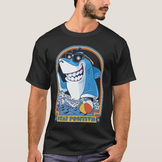 T-shirt Rock Dolphin Une Grande Semaine Pour Un Requin Pou (Devant)