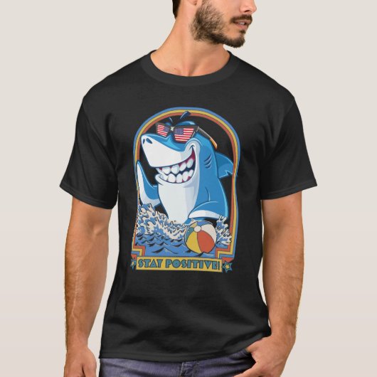 T-shirt Rock Dolphin Une Grande Semaine Pour Un Requin Pou (Devant)