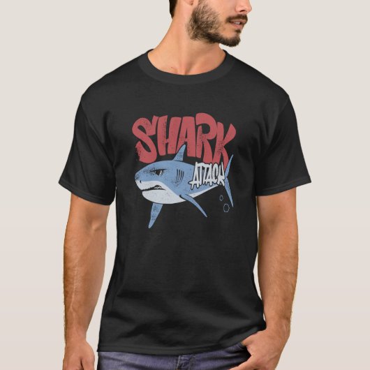 T-shirt Rock Dolphin Une Grande Semaine Pour Un Requin Pou (Devant)