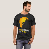 T-shirt Rock Escalade Cat Climber Bouldering Cadeau (Devant entier)
