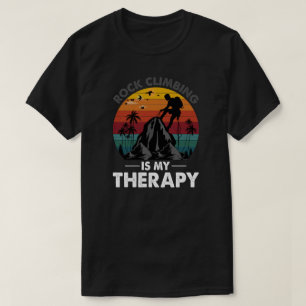 T-shirt Rock Escalade Est Mon Thérapie Retro Sunset T-Shir