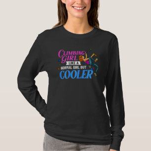 T-shirt Rock Escalade femmes à l'intérieur Bouldering Girl