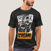T-shirt Rock et hurler drôle halloween (Devant)