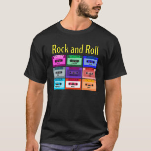 T-shirt Rock Et Rock Vintage Cassette Mix Tapes Acid M