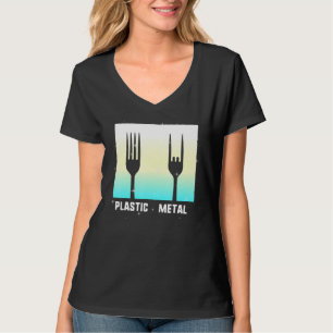 T-shirt Rock Fork En Métal Plastique Sur Musique Métal Lou