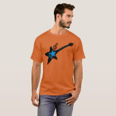 T-shirt Rock guitar with music note funny (Devant entier)