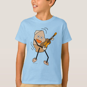 T-shirt Rock Guitare Blanc
