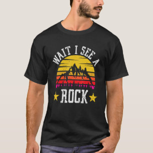 T-shirt rock hunter attendre je vois un étudiant en géolog