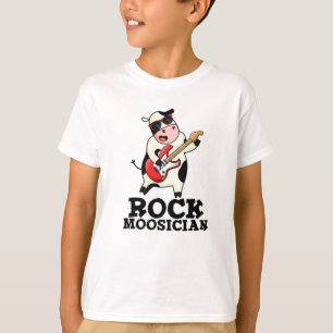 T-shirt Rock Moosician Funny Cow Musicien Pun