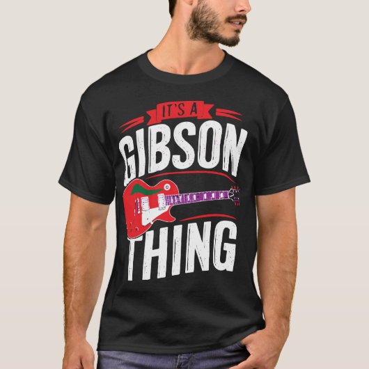 T-shirt Rock Music Lover Tee - Gibson Inspiré Design (Devant)