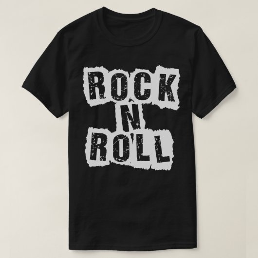 T-shirt rock n roll design (Design devant)