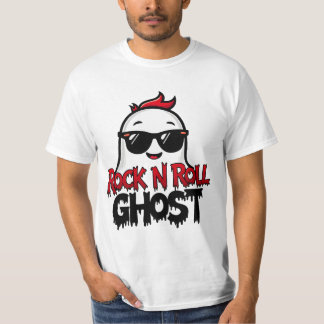 T-Shirt Rock N Roll Fantôme, Graphique de Hallowee
