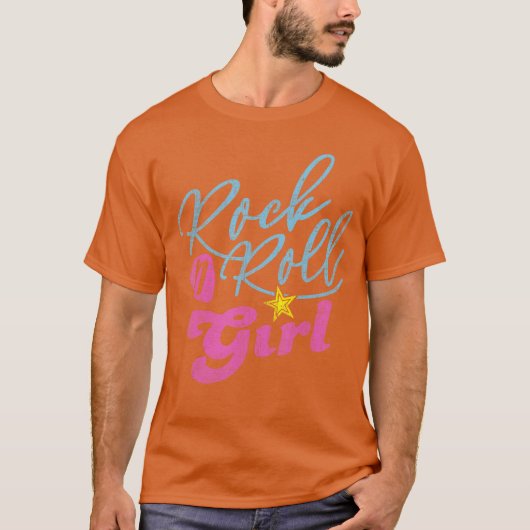 T-shirt Rock N Roll Girl Purple Darla Rock and Roll Girl S (Devant)