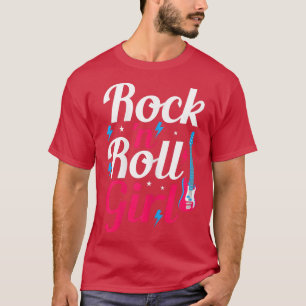 T-shirt Rock N Roll Girl Retro 80s 90s Thématique Party Gu