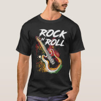 T-shirt Rock n Roll Guitar