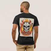 T-shirt Rock 'n' Roll Inferno Skull Tee (Dos entier)
