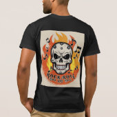 T-shirt Rock 'n' Roll Inferno Skull Tee (Dos)