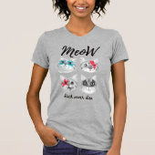T-shirt Rock n Roll Meow Cats Rock (Devant)