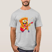T-shirt **Rock ’n’ Roll Pizza – Funny Guitar-Playing Slice (Devant)