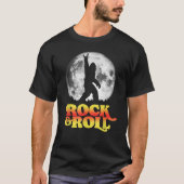 T-shirt Rock N'Roll ! Bigfoot Sasquatch & Pleine lune T-sh (Devant)